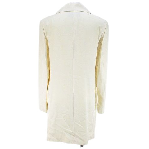 【中古】エルミダ EL MIDAS ジャケット ミドル丈 11 ライトベージュ ボタン 裏地 日本製 レディース 【ベクトル 古着】 251024