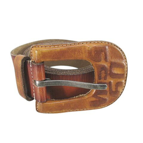 【中古】ミスシックスティー MISS SIXTY プレーンベルト レザー 本革 M 茶系 ブラウン ピン式 バックル 小物 レディース 【ベクトル 古着】 251028