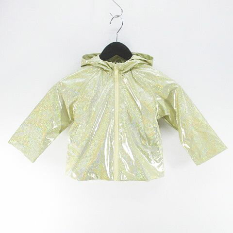 【中古】ザラ ZARA 長袖 パーカー ジャケット ラメ 98 黄 イエロー系 ジップアップ 裏地 キッズ 【ベクトル 古着】 251201ブランドザラ ZARA表記サイズ98実寸サイズ身幅：38cm　着丈：70cm　ゆき丈：48cm　　素...
