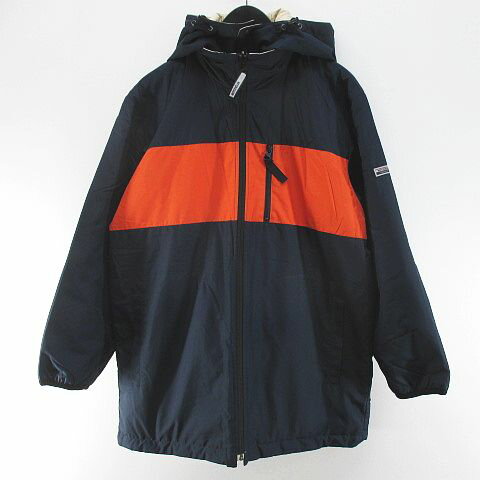 Blousons, Jumpers - 【中古】マックレガー マクレガー McGREGOR MB13-4602 リバーシブル 中綿 ジャケット 160 紺系 ネイビー フード ジップアップ 切替 キルティング キッズ 子供服 【ベクトル 古着】 251220