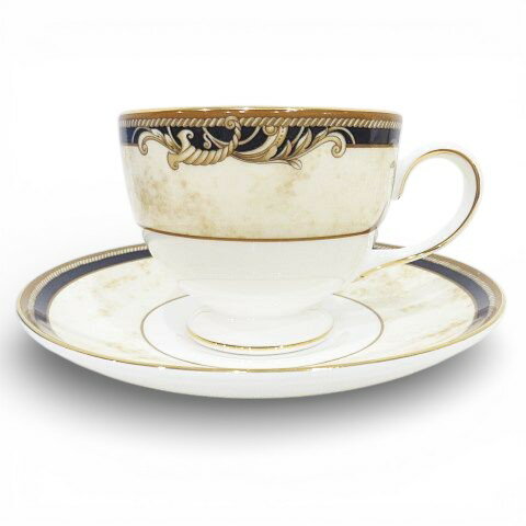 【中古】ウェッジウッド WEDGWOOD BONE CHINA コーヌコピア ティーカップ＆ソーサー ペア 2脚 その他 【ベクトル 古着】 260103