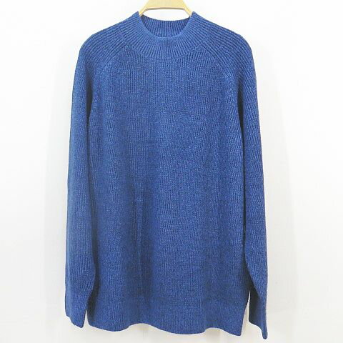 Other - 【中古】ユニクロ UNIQLO 長袖 ニット セーター XL 青系ブルー ハイネック リブ メンズ 【ベクトル 古着】 260301