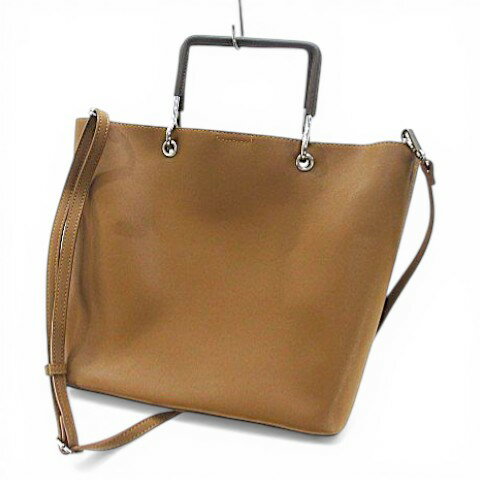 其它 - 【中古】ビームスハート BEAMS HEART トートバッグ ハンド ショルダー 2WAY ブラウン 茶系 レザー調 インバッグ レディース 【ベクトル 古着】 260309
