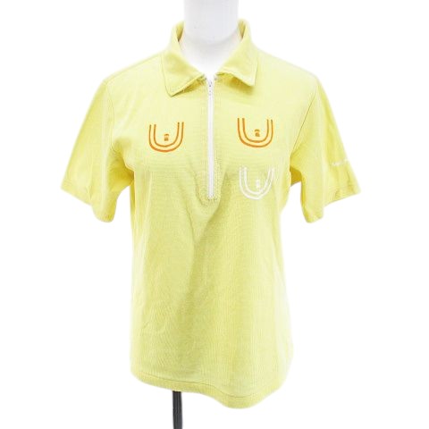 【中古】ピッコーネ PICONE ゴルフウェア 半袖 ポロシャツ カットソー クォーター...