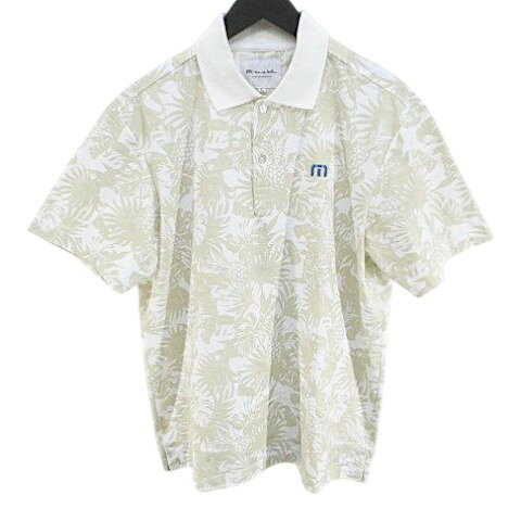 【中古】TRAVISMATHEW トラヴィスマシュー ゴルフウェア 半袖 ポロシャツ カットソー L ...