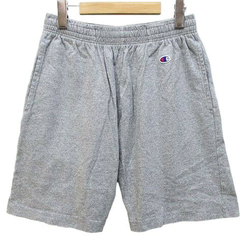 Sportswear - 【中古】チャンピオン CHAMPION スポーツウェア ショートパンツ スウェット ハーフパンツ C3-H516 S 灰系 グレー ウエストゴム ロゴ ワッペン メンズ 【ベクトル 古着】 260329
