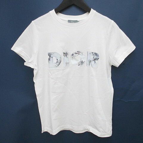 乐天商城 - 【中古】クリスチャンディオール Christian Dior ダニエル・アーシャム コラボ 20SS 半袖 Tシャツ カットソー 12 白系 ホワイト ロゴ 文字 プリント キッズ 【ベクトル 古着】 260410