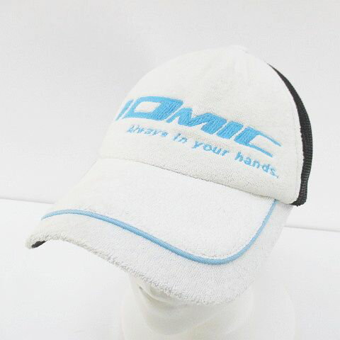 Other - 【中古】イオミック IOMIC ゴルフウェア キャップ帽 帽子 白系 ホワイト ロゴ 文字 刺繍 メッシュ アジャスター メンズ 【ベクトル 古着】 260414