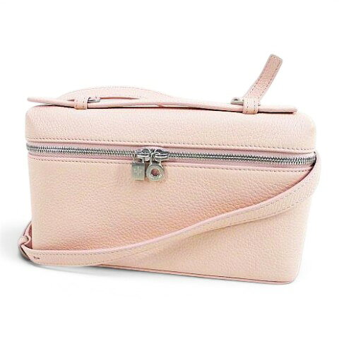 極美品☆Loro Piana ロロピアーナ レザー使い 2WAY ミニバッグ ポーチ ショルダーバッグ アイボリー ブラウン イタリア製 レディース 極美品☆Loro Piana ロロピアーナ レザー使い 2WAY ミニバッグ ポーチ