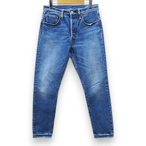 【中古】リーバイス Levi's 501 S デニムパンツ ジーンズ W27L26 青系 ブルー スキニー 切りっぱなし ダメージ加工 レディース 【ベクトル 古着】 260505