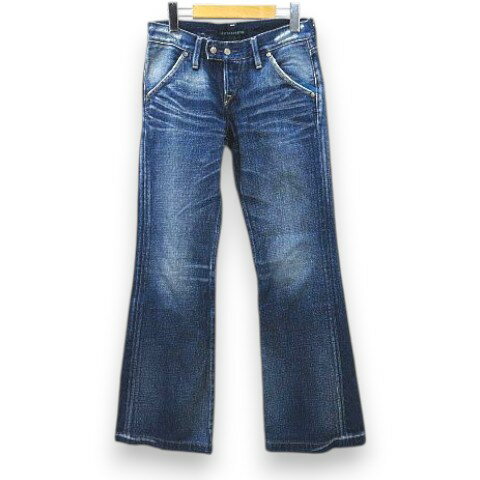 【中古】リーバイス レディースタイル LEVI'S LADY STYLE デニムパンツ ジーンズ 青系 ブルー ブーツカット ダメージ加工 フロントボタン レディース 【ベクトル 古着】 260430