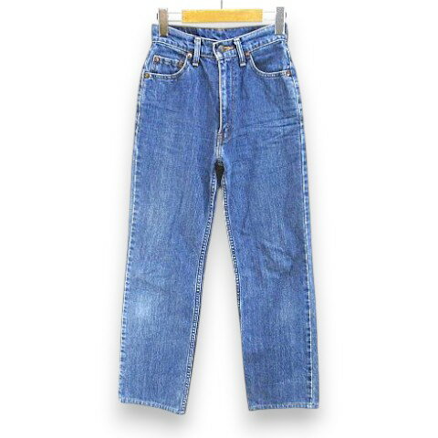 [Used] Levi's W515 Denim Jeans, Zip Fly, Size 27, Blue/Indigo, Made in Japan, Long Length, Women's [Vector Used Clothing] 260628