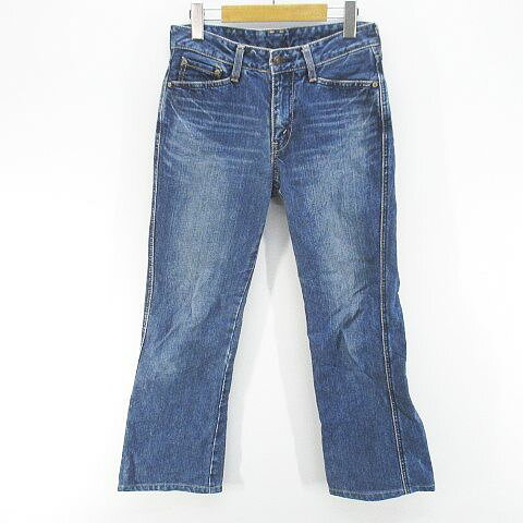 [Used] Levi's Denim Jeans, Zip Fly, Size 29, Blue/Indigo, Made in Japan, Long Length, Women's [Vector Used Clothing] 260628