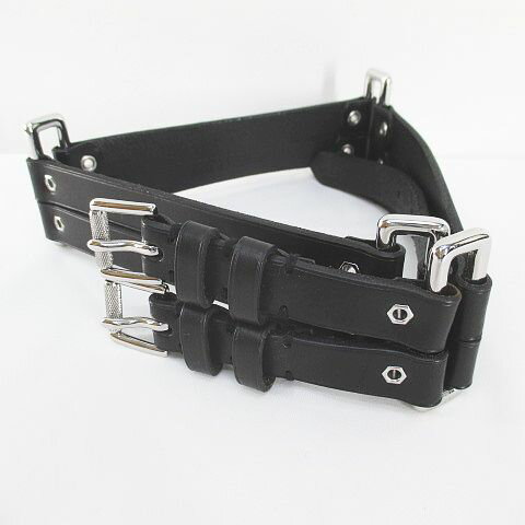【中古】ラルフローレン RALPH LAUREN 410129953-001 プレーンベルト 2連ベルト レ...