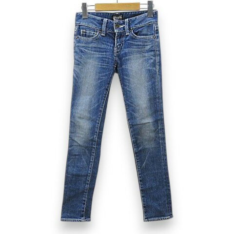 [Used] MOUSSY Denim Pants Jeans Slim Fit Size 23 Blue Low Rise Made in Japan Stretch Women's [Vector Used Clothing] 260618