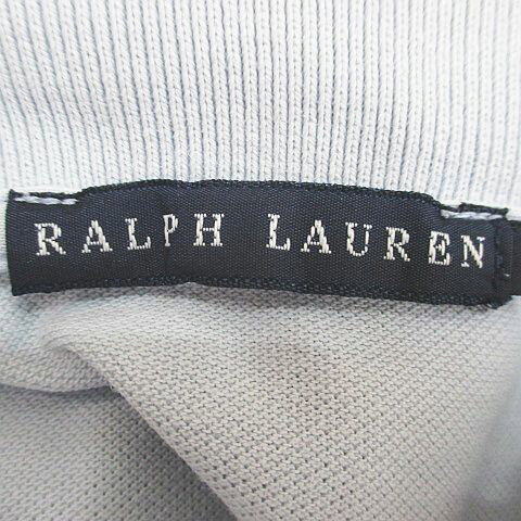 ブランド古着の買取販売ベクトルの【中古】ラルフローレン RALPH LAUREN 半袖 ポロシャツ カットソー M 水色 ライトブルー ロゴ 刺繍 リブ レディース 【ベクトル 古着】 260623｜アングル3