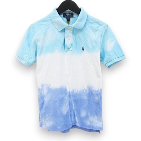 【中古】ポロ ラルフローレン POLO RALPH LAUREN タイダイ柄 半袖 ポロシャツ 8/140 青系 ブルー グラデーション ハーフボタン ポニー 刺繍 サイドカット キッズ 子供服 【ベクトル 古着】 260629ブランドポロ ラルフローレン POLO RALPH LAUREN表記サイズ8/140実寸サイズ肩幅：35cm　身幅：38cm　着丈：57cm　袖丈：17cm　　素材本体 綿 100％色ブルー系 （画像参照）状態フロント中央あたりにシミあり。（画像参照）備考中古品を扱っているため、元の商品のデザインや形状が全て把握できかねますので、予めご了承下さい。商品のお問い合わせの回答を休止しております。＊各商品ページの商品詳細等をご確認の上ご購入ください。【中古】ポロ ラルフローレン POLO RALPH LAUREN タイダイ柄 半袖 ポロシャツ 8/140 青系 ブルー グラデーション ハーフボタン ポニー 刺繍 サイドカット キッズ 子供服 【ベクトル 古着】 260629状態ランク　”B”詳細については、下記および「状態ランクについて」ページをご覧ください。未使用・新品の商品ほぼ新品同様の商品使用感が少なく、かなり状態の良い商品使用感はあるが、傷や汚れの少ない商品使用感の他、傷や汚れが見られる商品かなり大きな傷みがある難あり商品※S〜CランクはUSED品となりますので、使用感をご理解の上でご入札下さい。状態ランクについてinformationブランドポロ ラルフローレン POLO RALPH LAUREN表記サイズ8/140実寸サイズ肩幅：35cm　身幅：38cm　着丈：57cm　袖丈：17cm　　素材本体 綿 100％色ブルー系 （画像参照）状態フロント中央あたりにシミあり。（画像参照）備考中古品を扱っているため、元の商品のデザインや形状が全て把握できかねますので、予めご了承下さい。商品のお問い合わせの回答を休止しております。＊各商品ページの商品詳細等をご確認の上ご購入ください。本商品は一点物です他サイトや店舗にて販売している商品です。多少のお時間差にて欠品になることもございます。予めご了承頂ますようお願い致します。ベクトル・サイズガイドはこちらこの商品と同じブランドの商品を見る