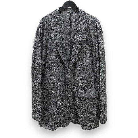 barassi MILANO バラシ ミラノ 長袖 ジャケット 2L グレー系 総柄 サイドポケット 胸ポケット 薄手 メンズ  260702