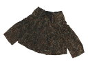 タオ コムデギャルソン TAO COMME des GARCONS カットソー レオパード ヒョウ柄 ジップアップ S ブラウン レディース 【中古】【ベクトル 古着】 170716 ブランド古着ベクトルプレミアム店