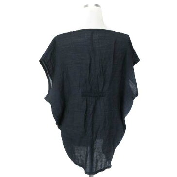 ジャーナルスタンダード JOURNAL STANDARD SEASIDE FREERIDE NAVY SALT STORE フレンチスリーブ タック ブラウス Uネック 無地 紺 ネイビー ※LEK レディース 【中古】【ベクトル 古着】 180627 ブランド古着ベクトルプレミアム店