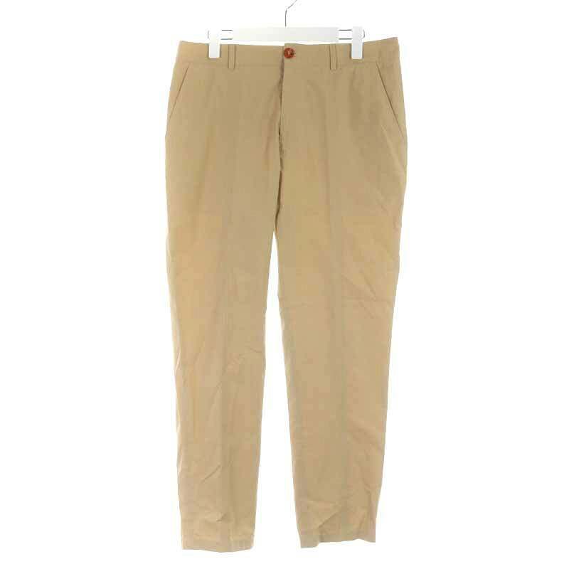 【中古】ケンゾー KENZO チノパン パンツ ロング コットン 46/38 XL ベージュ /YI27 メンズ 【ベクトル 古着】 220824ブランドケンゾー KENZO表記サイズ46/38（約XL相当）実寸サイズウエスト：約85cm　もも幅：約27.5cm　裾幅：約17cm　股上：約29cm　股下：約70.5cm　　素材綿100％色ベージュ ※色に関しましては出品者の主観で判断しておりますので、カタログや正規カラーなどとは言いまわし等が異なる場合がございます。仕様生地の厚さ 薄手 裏地 なし 透け感 なし フロント ジップフライ ポケット 前ポケット×2 後ポケット×2状態この商品には下記のようなダメージがあります。 ・保管時に付いたと思われるシワ ・内側ボタン1点欠品 ・右ポケット下に変色箇所あり ・裾に茶色い汚れ その他に目立ったダメージはなくまだまだご使用いただける商品です。 ※あくまでも中古品ですので掲載写真や記載内容をご確認いただき、ご理解の上ご購入ください。備考品番 F965PA6011MC 代理店 ケンゾー・パリ・ジャパン株式会社 こちらのお品物は店舗で保管しておらず、店頭販売は出来かねます。（※お取り寄せも出来かねます）商品のお問い合わせの回答を休止しております。＊各商品ページの商品詳細等をご確認の上ご購入ください。【中古】ケンゾー KENZO チノパン パンツ ロング コットン 46/38 XL ベージュ /YI27 メンズ 【ベクトル 古着】 220824状態ランク　”AB”詳細については、下記および「状態ランクについて」ページをご覧ください。未使用・新品の商品ほぼ新品同様の商品使用感が少なく、かなり状態の良い商品使用感はあるが、傷や汚れの少ない商品使用感の他、傷や汚れが見られる商品かなり大きな傷みがある難あり商品※S〜CランクはUSED品となりますので、使用感をご理解の上でご入札下さい。状態ランクについてinformationブランドケンゾー KENZO表記サイズ46/38（約XL相当）実寸サイズウエスト：約85cm　もも幅：約27.5cm　裾幅：約17cm　股上：約29cm　股下：約70.5cm　　素材綿100％色ベージュ ※色に関しましては出品者の主観で判断しておりますので、カタログや正規カラーなどとは言いまわし等が異なる場合がございます。仕様生地の厚さ 薄手 裏地 なし 透け感 なし フロント ジップフライ ポケット 前ポケット×2 後ポケット×2状態この商品には下記のようなダメージがあります。 ・保管時に付いたと思われるシワ ・内側ボタン1点欠品 ・右ポケット下に変色箇所あり ・裾に茶色い汚れ その他に目立ったダメージはなくまだまだご使用いただける商品です。 ※あくまでも中古品ですので掲載写真や記載内容をご確認いただき、ご理解の上ご購入ください。備考品番 F965PA6011MC 代理店 ケンゾー・パリ・ジャパン株式会社 こちらのお品物は店舗で保管しておらず、店頭販売は出来かねます。（※お取り寄せも出来かねます）商品のお問い合わせの回答を休止しております。＊各商品ページの商品詳細等をご確認の上ご購入ください。本商品は一点物です他サイトや店舗にて販売している商品です。多少のお時間差にて欠品になることもございます。予めご了承頂ますようお願い致します。ベクトル・サイズガイドはこちらこの商品と同じブランドの商品を見る