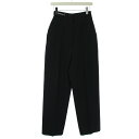【中古】ウェルダン WE11DONE 2021年製 WOMENS BLACK HIGH-WAIST BAGGY TROUSER バギーパンツ スラックス S 黒 ブラック /TK ■GY21 レディース 【ベクトル 古着】 231010(4)