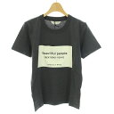 【中古】未使用品 ビューティフルピープル beautiful people ソフトジャージービッグネームTシャツ soft jersey big name T-shirt カットソー クルーネック 半袖 ネームタグ ロゴ タグ付き 150 グレー /YT キッズ 【ベクトル 古着】 231024