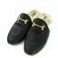 【中古】カミナンド caminando ドゥーズィエムクラス 17AW BIT FUR サボサンダル パンプス 黒 ブラック 1836W 17093510005630 /TK レディース 【ベクトル 古着】 231114