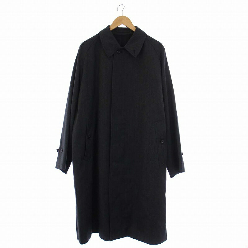 アナトミカ ANATOMICA SINGLE RAGLAN COAT ステンカラーコート アウター ロング ウール 48 L グレー 530-572-04 /KH メンズ  231206