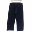 【中古】オーラリー AURALEE 23SS SELVEDGE LIGHT DENIM PANTS レギュラーストレート デニムパンツ ジーンズ ジップフライ 4 M インディゴ A23SP02SD /BM メンズ 【ベクトル 古着】 231227