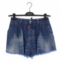   gpi fB[XNGA[h DSQUARED2 fringed denim shorts tWfjV[gpc {^tC 38 S  u[ S75MU0393  KH  GY29 fB[X  xNg Ò  240118