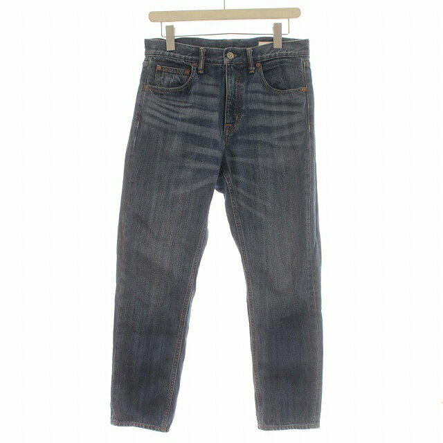 【中古】グリーンレーベルリラクシング ユナイテッドアローズ green label relaxing GLR DENIM デニムパンツ USED加工 ひげ ジーンズ 40 M 青 ブルー /☆G レディース 【ベクトル 古着】 240221