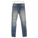 yÁzT[ p SAINT LAURENT PARIS 18N Destroyed Skinny Denim XLj[fjpc W[Y _[WH W27  u[ 527509 /KH Y yxNg Òz 240311