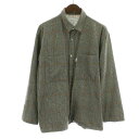 【中古】グラフペーパー Graphpaper グレンチェックウールロングスリーブボックスシャツ Glencheck Wool L/S Box Shirt カジュアルシャツ 長袖 2 L グレー 黒 ブラック ベージュ GM184-50506 /NW19 メンズ 【ベクトル 古着】 240328