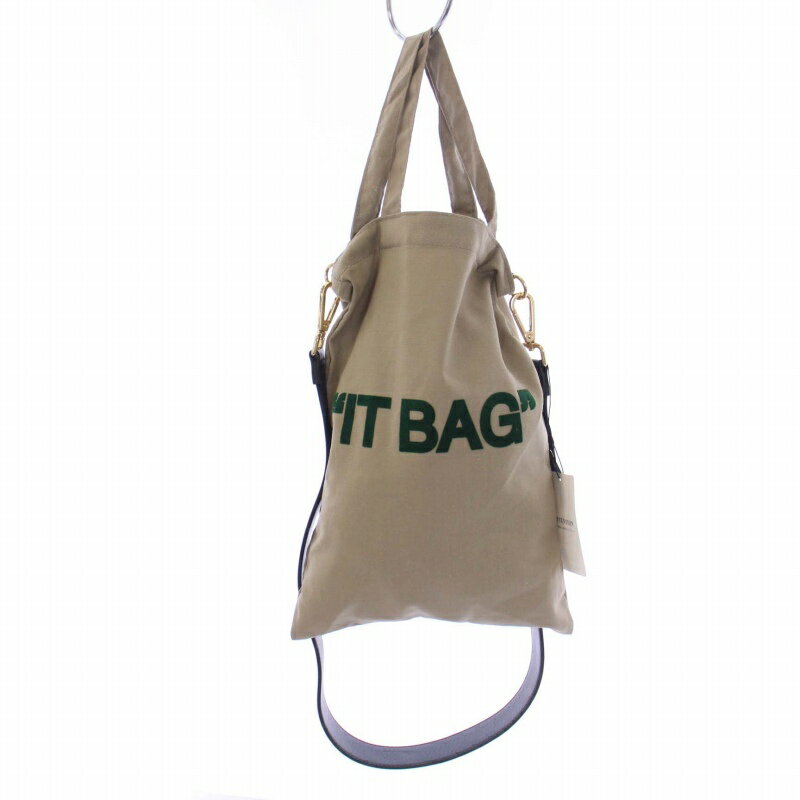【中古】未使用品 グッドグリーフ GOOD GRIEF! Deuxieme Classe取扱 21AW Belt with It Bag トートバッグ ショルダーバッグ 2WAY キャンバス グレージュ 21090560201430 /BM レディース 【ベクトル 古着】 240717のサムネイル