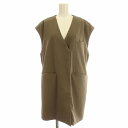 【中古】アメリヴィンテージ Ameri VINTAGE 20SS BOX VEST ベスト ジレ M カーキ /☆G ■GY30 レディース 【ベクトル 古着】 240719(4)