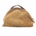 【中古】ボルボネーゼ BORBONESE by redwall ハンドバッグ トートバッグ うずら柄 レザー 茶 ブラウン /JS 0822 ■GY18 レディ...