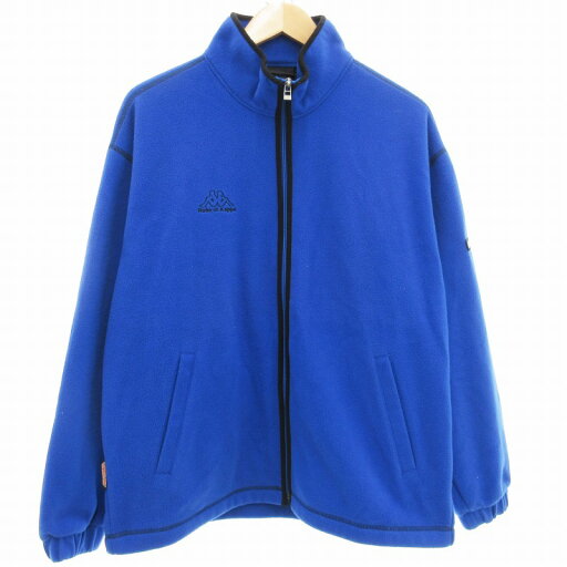 【中古】カッパ kappa フリースジャケット ジップアップ ロゴ L 青 ブルー ■GY10 /SS 0826 メンズ 【ベクトル 古着】 240826 【中古】カッパ kappa フリースジャケット ジップアップ ロゴ L 青 ブルー ■GY10 /SS 0826 メンズ 【ベクトル 古着】 240826