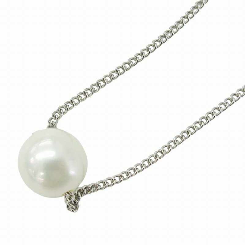 【中古】ノーブランド 美品 1粒 パール 真珠 ネックレス ペンダント ホワイト シルバー 8mm /ZK 0828 ■GY11 レディース 【ベクトル 古着】 240828