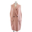 【中古】マルニ MARNI ジレ コート ロング丈 ウール アンゴラ混 カシミヤ混 アウター 38 S ピンク /AN22 レディース 【ベクトル 古着】 240827(4)