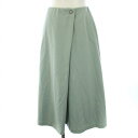【中古】グリーンレーベルリラクシング ユナイテッドアローズ green label relaxing FFC フェルト ジャージー フレア スカート ミモレ丈 ...