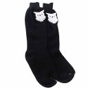 【中古】未使用品 メゾンマルジェラ Maison Margiela Alpaca wool socks アルパカウールソックス 靴下 刺繍 S 黒 ブラック S31TL0028 /BM ■GY33 レディース 【ベクトル 古着】 240910