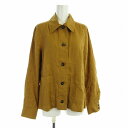 【中古】コントワーデコトニエ COMPTOIR DES COTONNIERS シャツジャケット ミリタリー 麻 リネン 7 S マスタード /RO ■JS レディース 【ベクトル 古着】 240920(4)