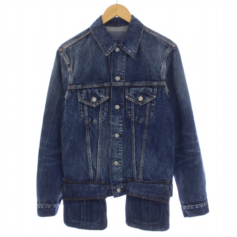 【中古】ワイズ Y's ヨウジヤマモト スポテッドホース SPOTTED HORSE デタッチャブルポケット デニムジャケット Gジャン ジージャン 4 L インディゴ MR-Y07-040 /BM メンズ 【ベクトル 古着】 241003