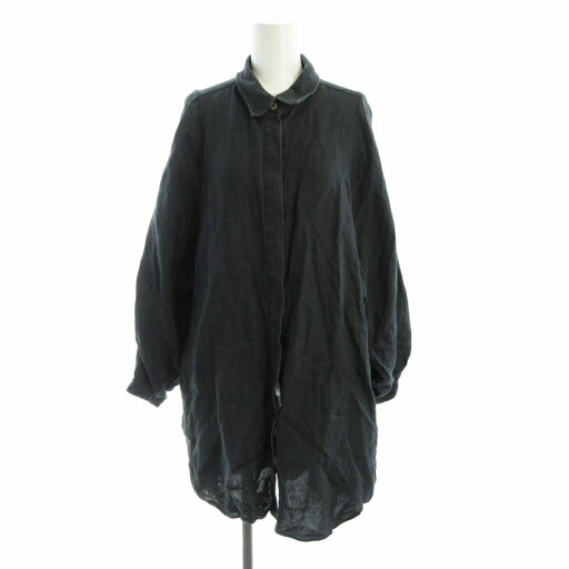 【中古】マリンフランセーズ LA MARINE FRANCAISE Linenシャツジャケット カットソー チュニック ロング グレー /RO レディース 【ベクトル 古着】 241016 【中古】マリンフランセーズ LA MARINE FRANCAISE Linenシャツジャケット カットソー チュニック ロング グレー /RO レディース 【ベクトル 古着】 241016