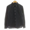 【中古】マックレガー マクレガー McGREGOR シャツ チェック ボタンダウン コットン 長袖 M ネイビー 緑 /☆G メンズ 【ベクトル 古着】 241...