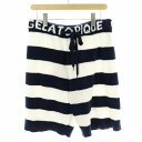 【中古】ジェラートピケオム GELATO PIQUE HOMME スムーズィー2BDJQDハーフパンツ ジェラピケ ルームウェア ナイトウェア ボーダー ウエス...