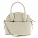 【中古】ザラ ZARA 2WAY ハンドバッグ ショルダーバッグ チェーン フェイクレザー クロコ型押し ベージュ /BB レディース 【ベクトル 古着】 24...