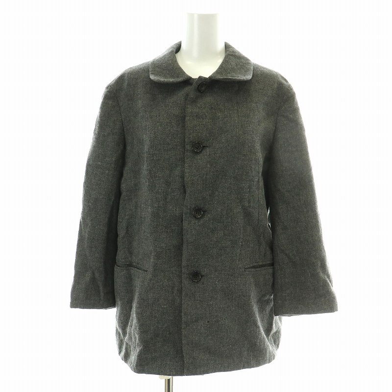 【中古】トリココムデギャルソン tricot COMME des GARCONS AD1999 ジャケット シングル ラウンドカラー 七分袖 M グレー /NW25 レディース 【ベクトル 古着】 241122