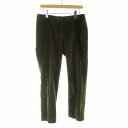 【中古】マックスマーラ ウィークエンドライン MAX MARA WEEKEND LINE テーパードパンツ センタープレス コーデュロイ F42 XL 茶 ブラウン /RO レディース 【ベクトル 古着】 241125(4)